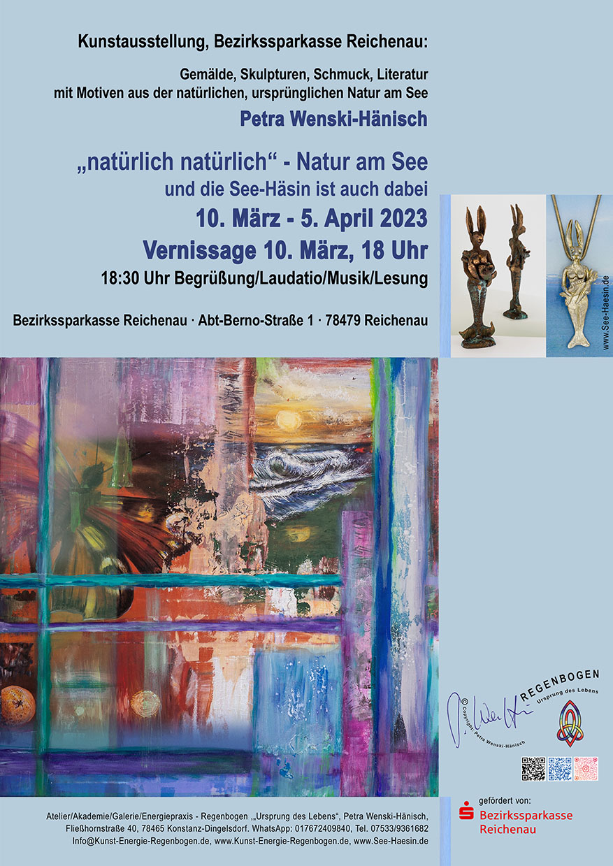 Plakat für die Ausstellung in der Bezirkssparkasse Reichenau